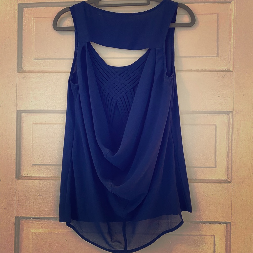 Navy Blue sleeveless top